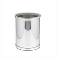 Classics Collection 8 Qt. Polished Chrome Mylar Round Wastebasket